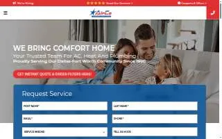 AirCo Air Conditioning, Heating and Plumbing website