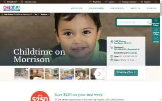 Childtime on Morrison website