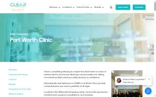 CLEAR eye + optical website