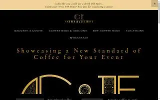 Coffee Experience website