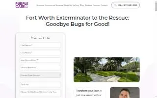 Fort Worth Exterminator website