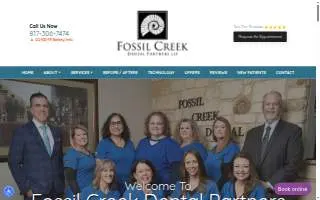 Fossil Creek Dental website