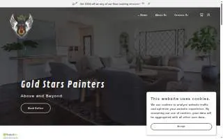 Gold Stars Painting website