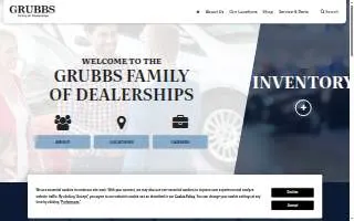 Grubbs INFINITI of Fort Worth website