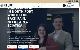 Limitless Chiropractic of Fort Worth website