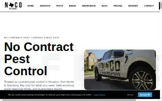 No Contract Pest Solutions website