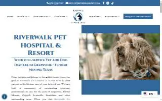 Riverwalk Pet Hospital & Resort of Fort Worth website