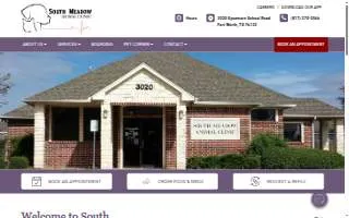 South Meadow Animal Clinic website