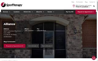 SporTherapy Physical Therapy Fort Worth, Texas - Alliance