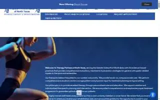 Therapy Partners of North Texas website