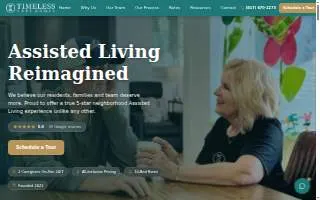 Timeless Care Homes website