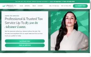 United Tax Service of Fort Worth website