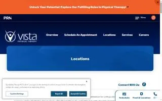 Vista Physical Therapy - Alliance website