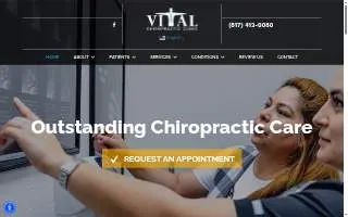 Vital Chiropractic Clinic website