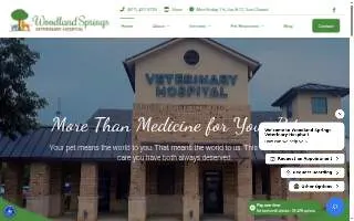 Woodland Springs Veterinary Hospital website