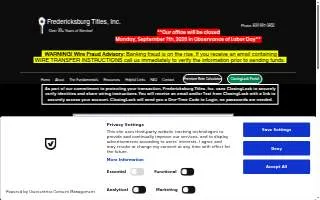 Fredericksburg Titles, Inc. website