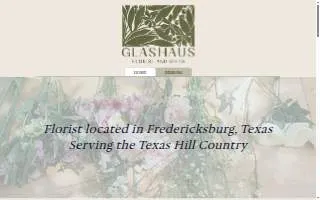 Glashaus Floral Design website