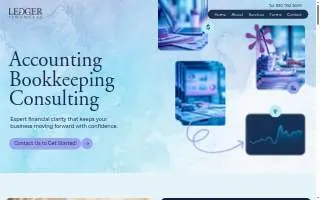 Ledger Financial website