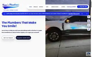 Kenn's Plumbing Inc. website
