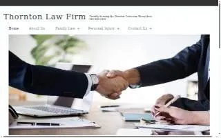 Thornton Law Firm website