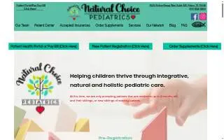 Natural Choice Pediatrics website