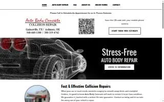Auto Body Concepts of Gainesville website