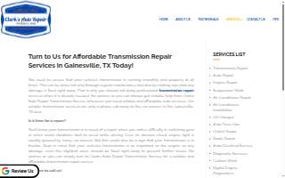 Clarks Auto Repair Transmission Service