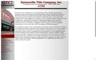 Gainesville Title Company, Inc. website
