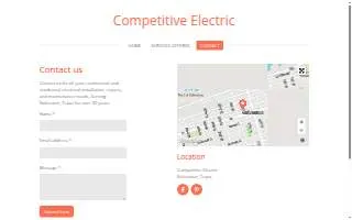 Competitive Electric of Galveston website
