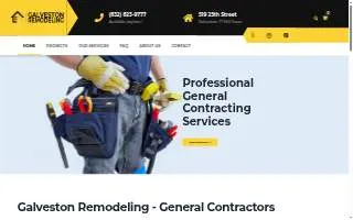 Galveston Remodeling LLC website
