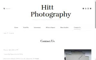 Hitt Photography LLC website