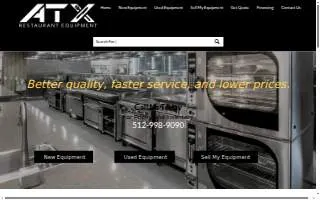 ATX Restaurant Equipment website
