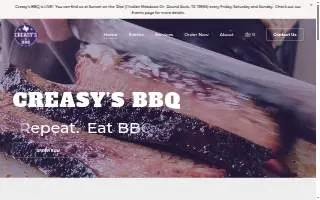 Creasy's BBQ website