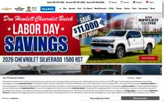 Don Hewlett Chevrolet Buick website