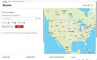 Randalls Pharmacy website