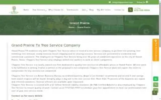 Chippers Tree Service of Grand Prairie website