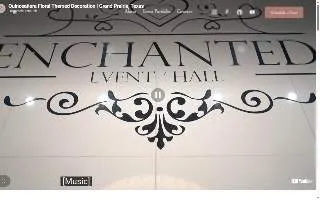 Enchanted Event Hall website
