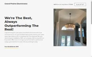 Grand Prairie Electricians website
