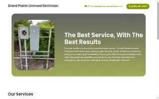 Grand Prairie Licensed Electrician website