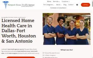 Newport Home Health Agency website