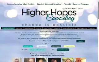 Higher Hopes Counseling - Counselors in Greenville TX - Age 6 through Adult website