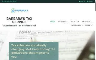 Barbara's Tax Service Operated by BTS Tax LLC website