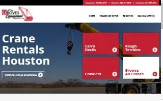 Groves Equipment Rental Co Inc website