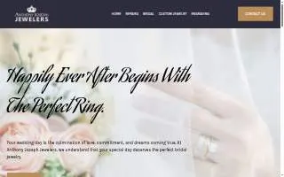 Anthony Joseph Jewelers website