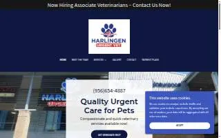 Harlingen Urgent Vet website
