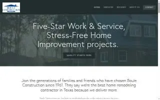 Boule Construction website