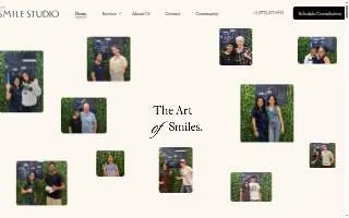 Cafe Smile Studio website