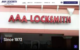 AAA Locksmith of Houston website