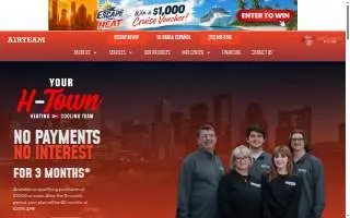 AIRTEAM Heating & Cooling website