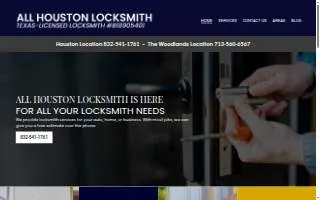 All Houston Locksmith website